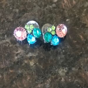 BETSEY JOHNSON Women's Multi Colored Stone Earring